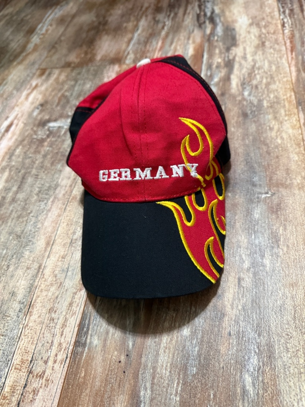 Germany Red & Black Flame Baseball Cap
